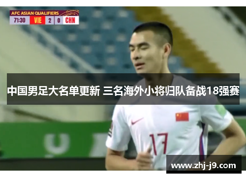 中国男足大名单更新 三名海外小将归队备战18强赛 中国男足大名单更新 三名海外小将归队备战18强赛